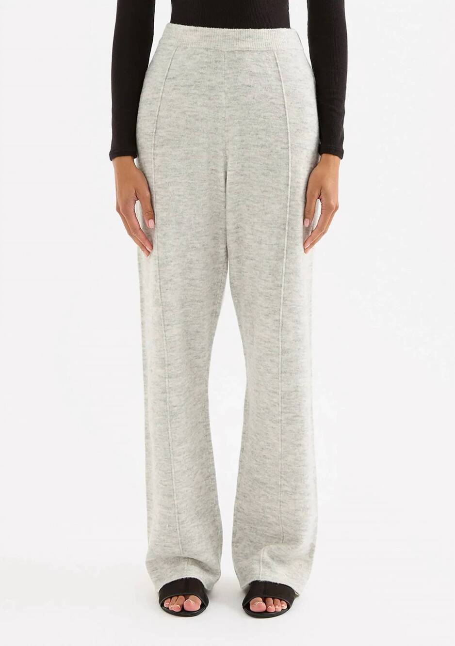NEW NUDE LUCY dallas knit pants in grey marle